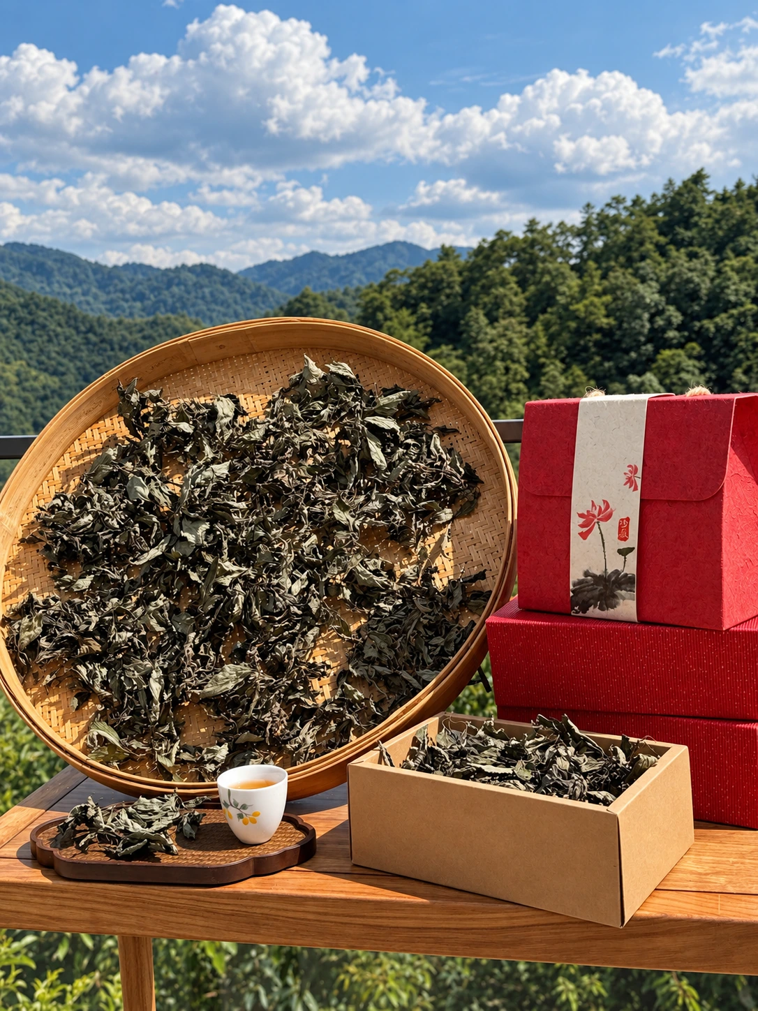 山景茶叶产品陈列