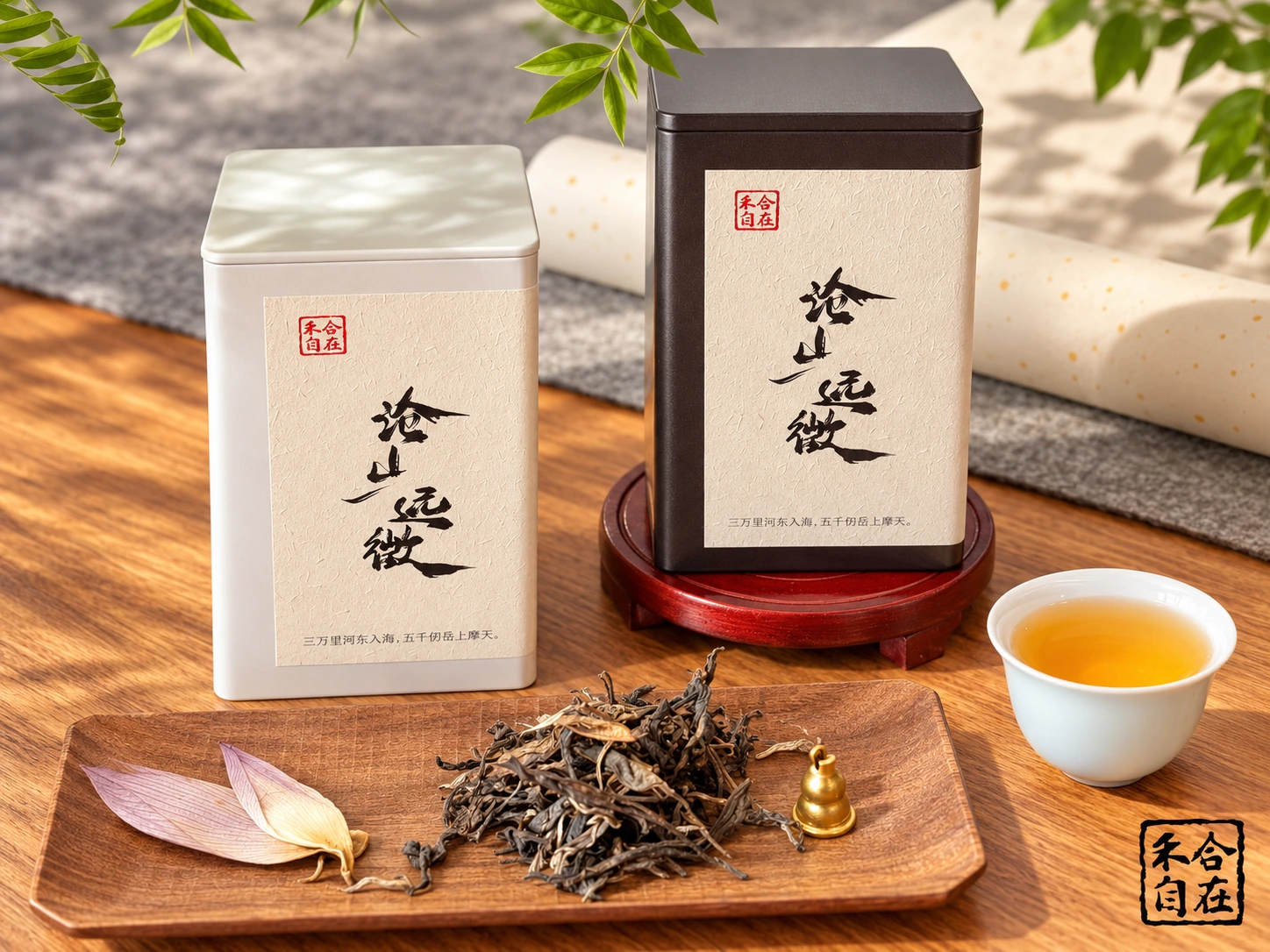 双罐茶产品、散茶与茶汤