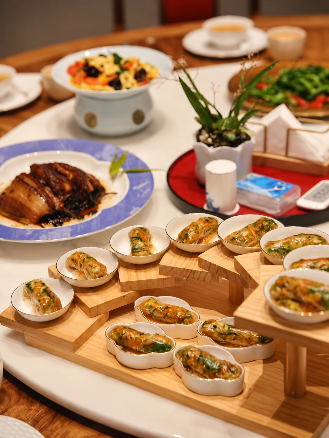 小食及料理桌面